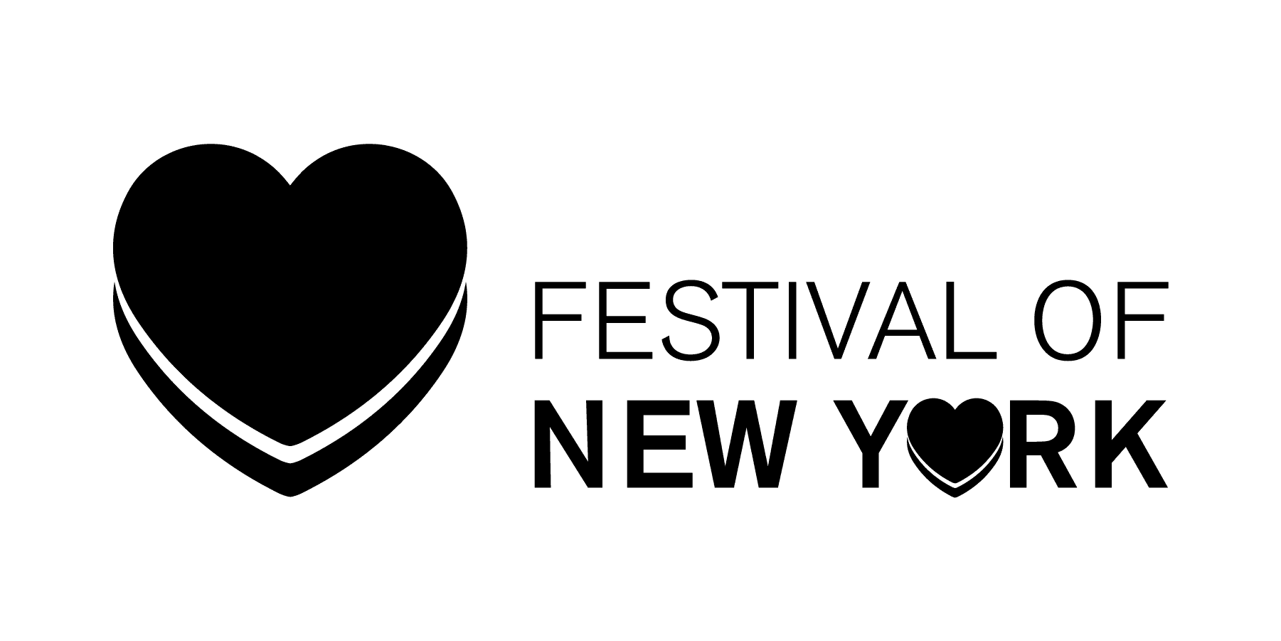 Festival of New York logo (The O in New York is a heart)
