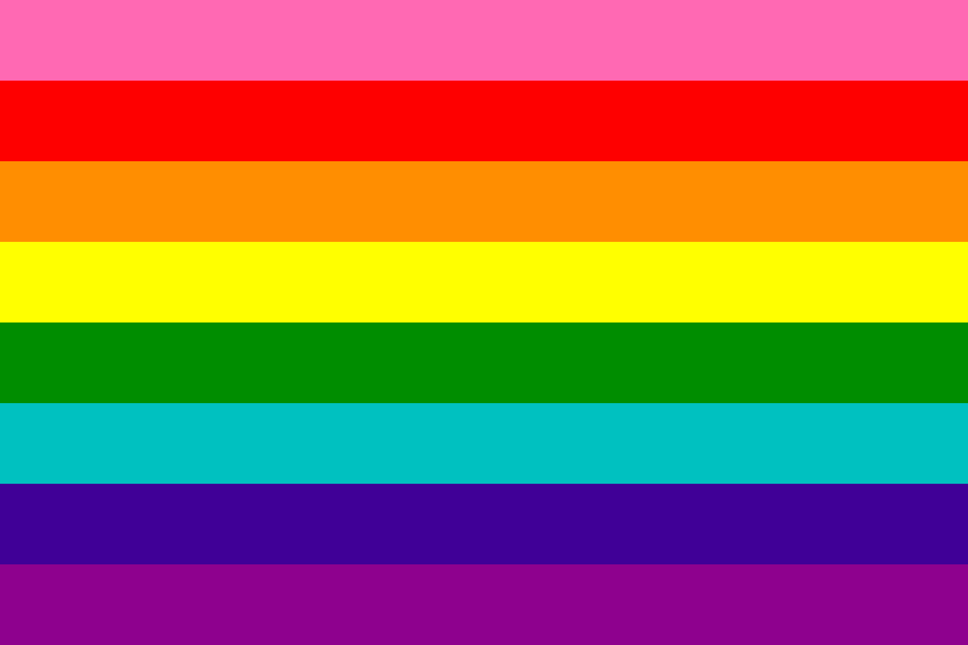 Gilbert Baker's original pride flag, 1978