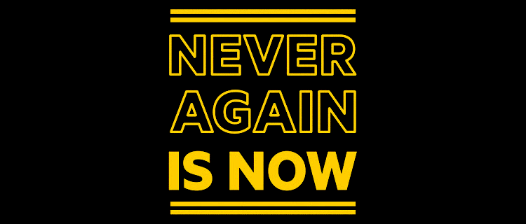 Never Again is Now logo