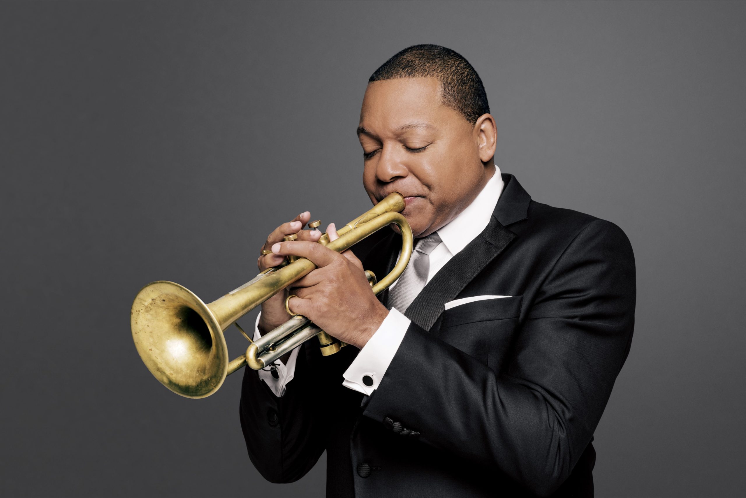 photo of Wynton Marsalis playing the trombone