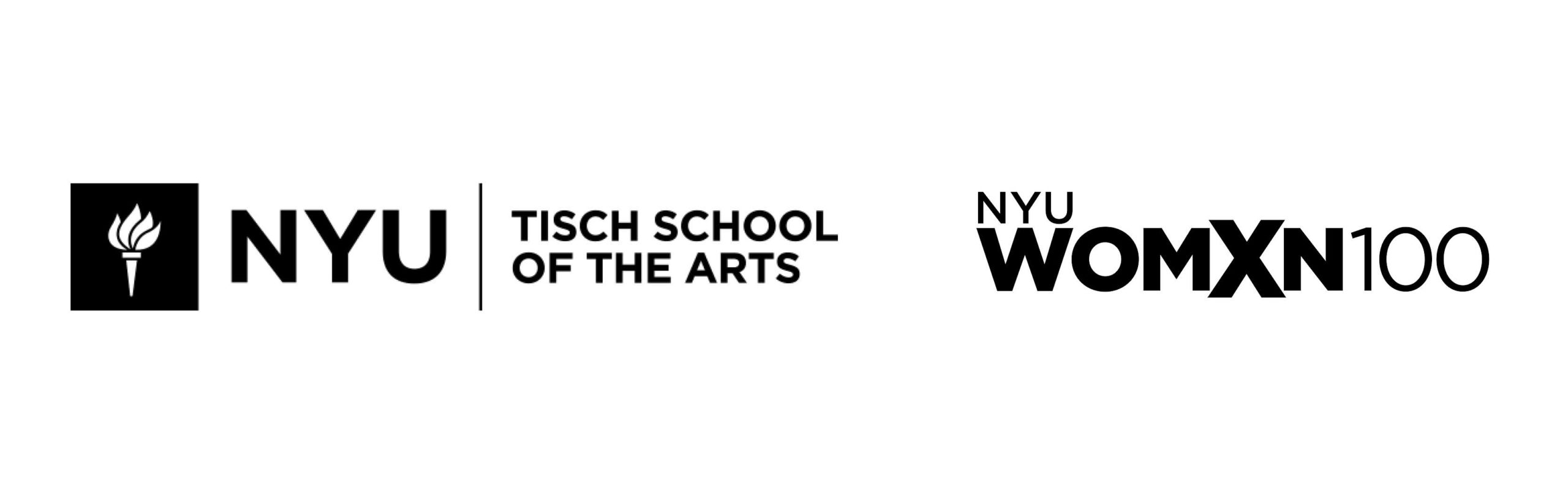 Logos: NYU Tisch School of the arts & NYU Womxn100