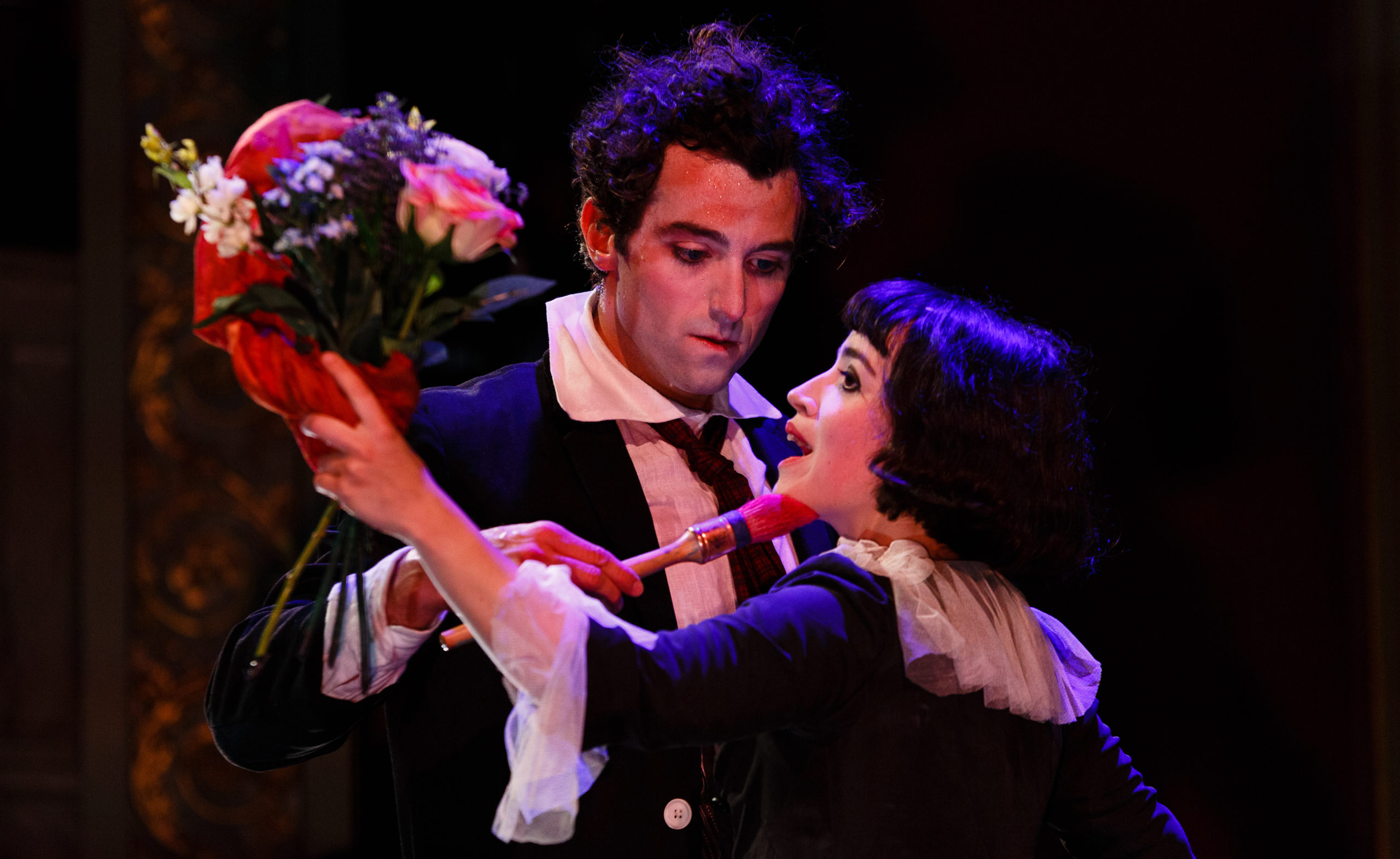 Kneehigh The Flying Lovers of Vitebsk 10 c Steve Tanner Marc Antolin as Marc Chagall Audrey Brisson as Bella Chagall