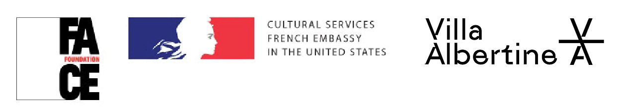Logos: FACE Foundation, Cultural Services of the French Embassy in the United States & Villa Albertine