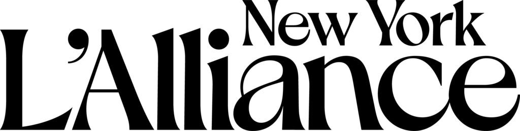 Black text on a white background reads: “New York L’Alliance” in a bold, elegant font.